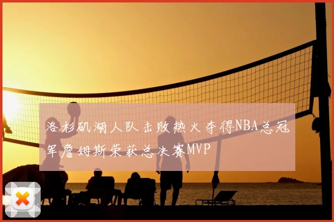 洛杉矶湖人队击败热火夺得NBA总冠军詹姆斯荣获总决赛MVP